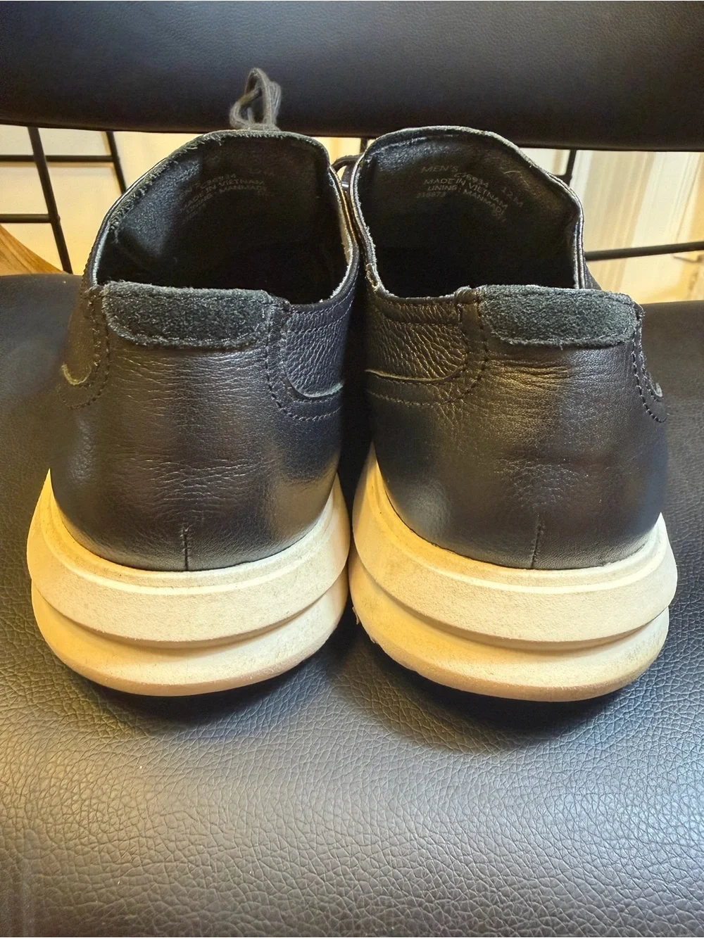 Cole Haan Grand+ Plus Plain Toe Oxford Black Leather Shoes C36934 Men’s Sz 12M